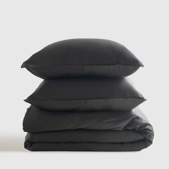 NWOT Bamboo Duvet Set King/Cal King (Charcoal) With Two Shams - Picture 2 of 8